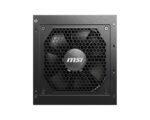 Maitinimo blokas MSI 750W su 80 PLUS GOLD efektyvumu, šoninis vaizdas