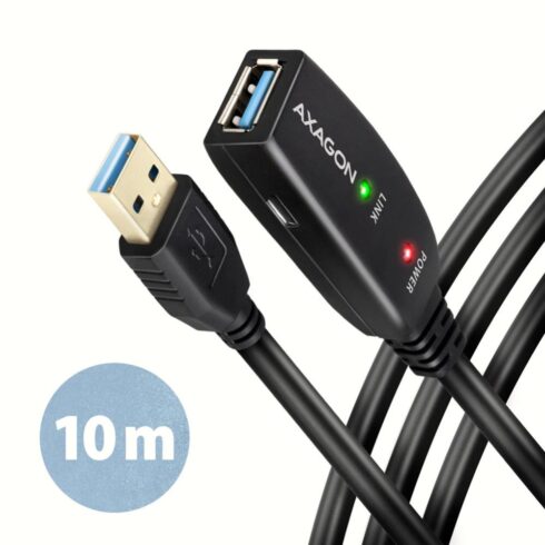 USB 3.2 A-M/A-F aktyvus kabelis, 10 m ilgio