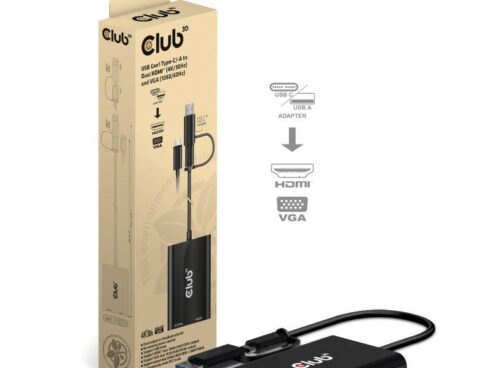 I/O ADAPTER USB-C TO HDMI/VGA/CSV-1611 CLUB3D