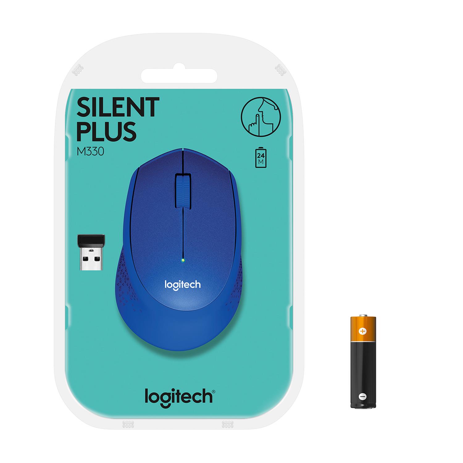 0a41601d-5923-4d43-a99d-50614f974a9d MOUSE USB OPTICAL WRL M330/SILENT BL 910-004910 LOGITECH