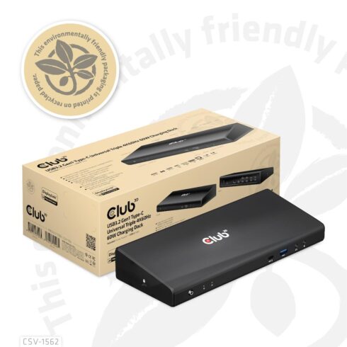 USB-C dokų stotis CSV-1562 su 60W įkrovimu