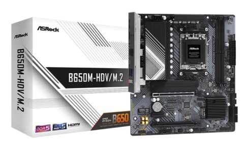ASROCK B650M-HDV/M.2 Micro-ATX motininė plokštė su DDR5 atmintimi