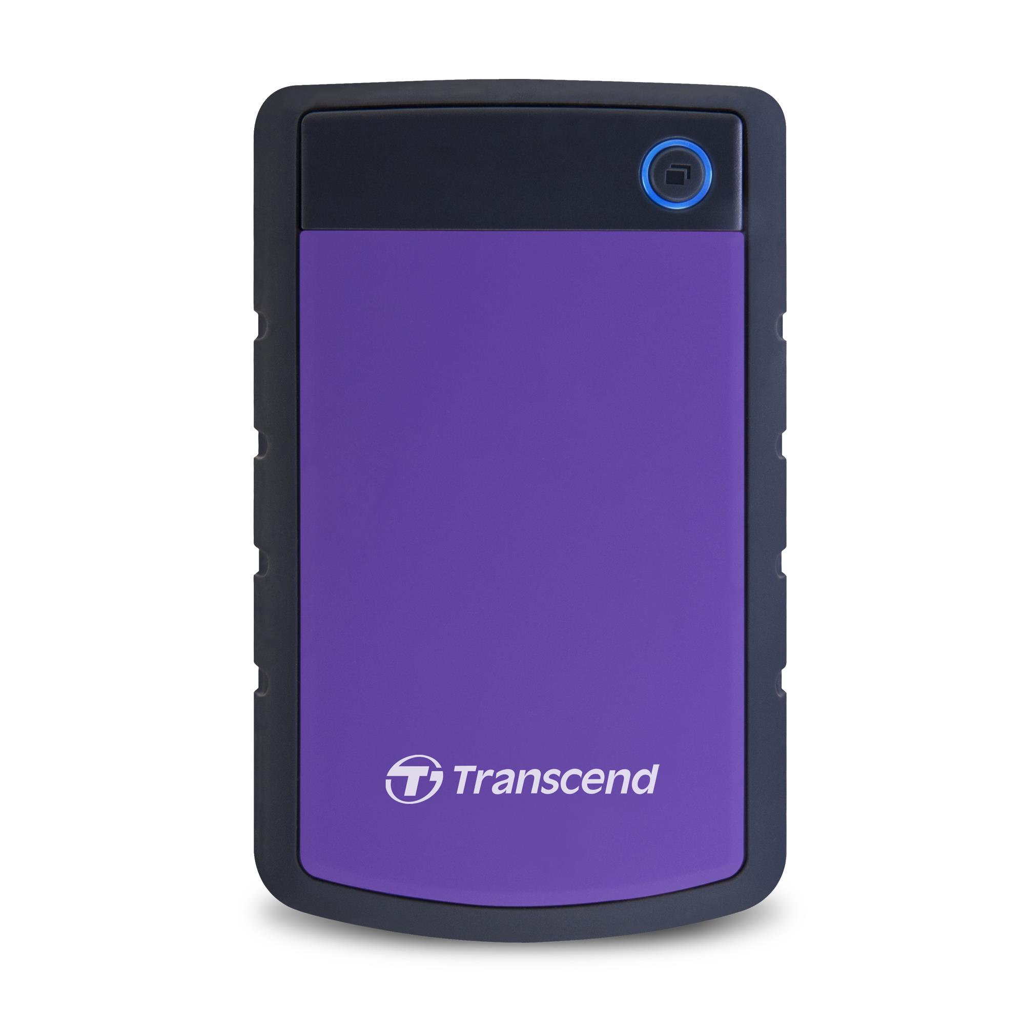 0b1d53df-ffbb-4669-94ad-e08f1bf88303 Išorinis HDD TRANSCEND StoreJet 4TB violetinis, matomas iš šono