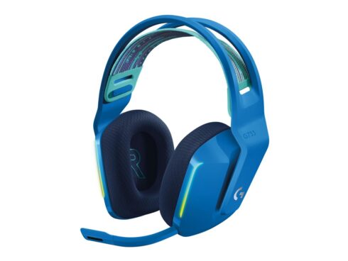 Ausinės Logitech G733 WRL, belaidės, mėlynos spalvos