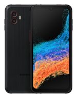 Mobilusis telefonas Galaxy XCover 6 Pro, šoninis vaizdas su ekranu ir mygtukais