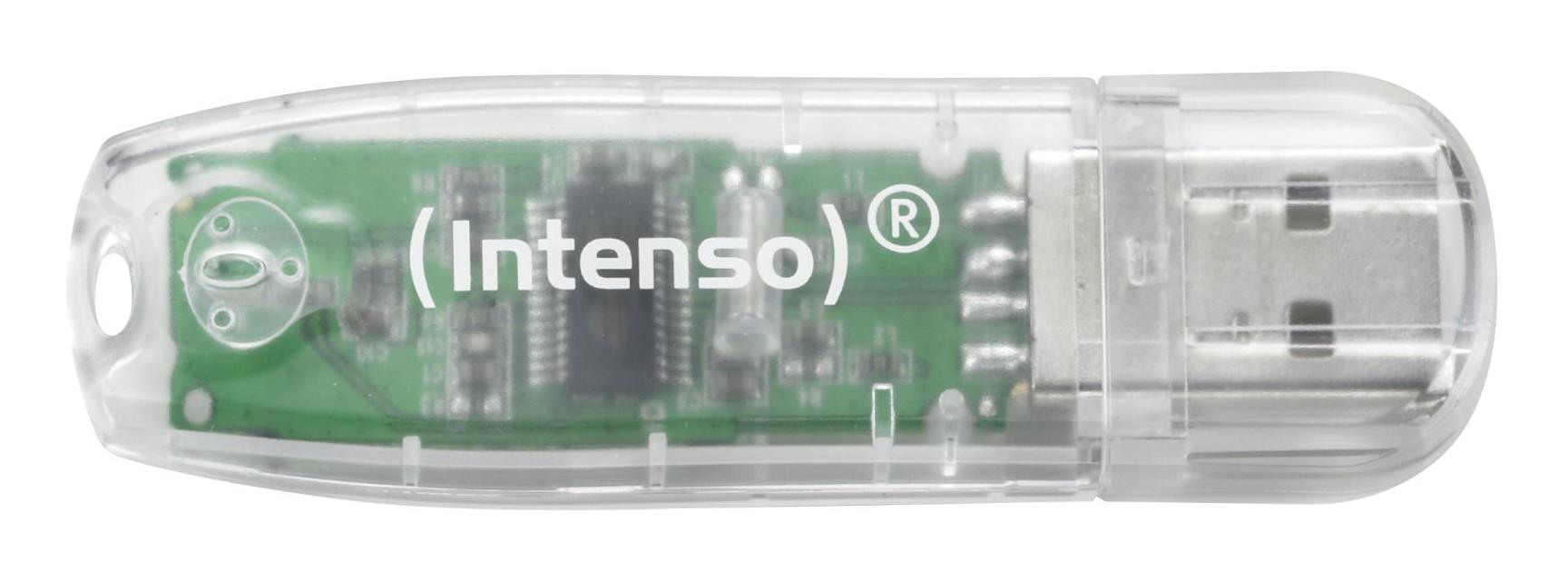 0ccd8705-9a6d-4d93-a521-276a585ec7ba Intenso USB2 32GB atminties kortelė su skaidriu korpusu