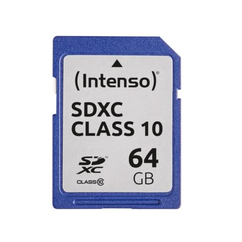 Atminties kortelė INTENSO SDXC 64GB C10 su 10 MB/s greičiu
