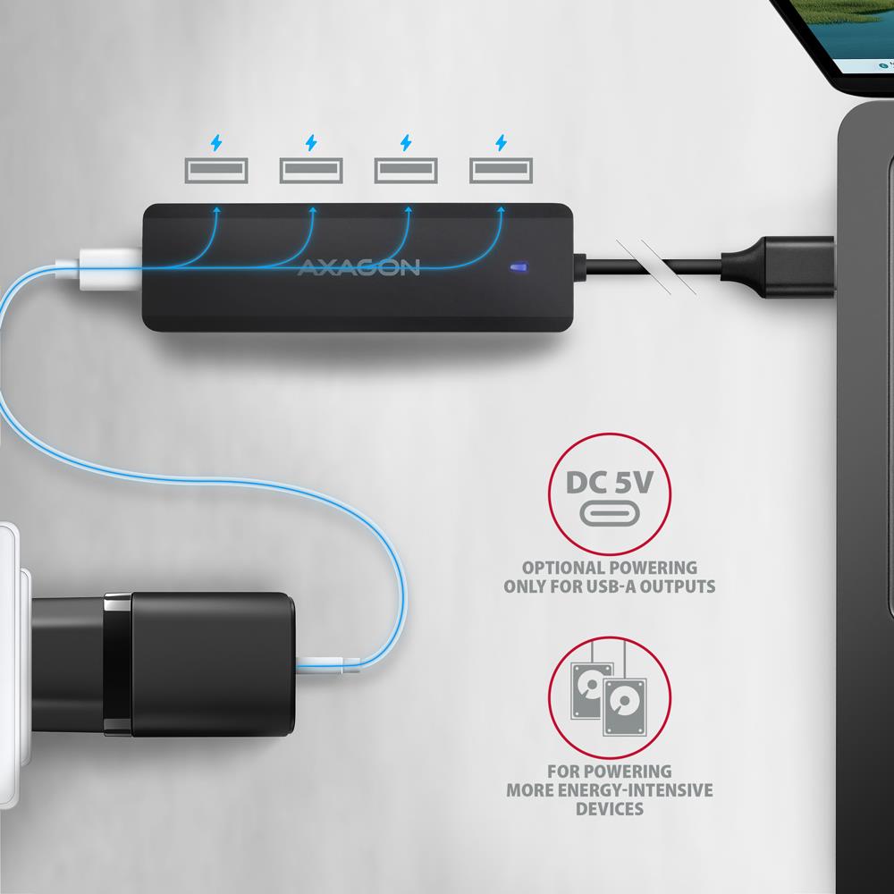 0d5d48fa-451c-4f70-a6e7-6620095f2276 I/O HUB USB TRAVEL/0.19M HUE-C1A AXAGON
