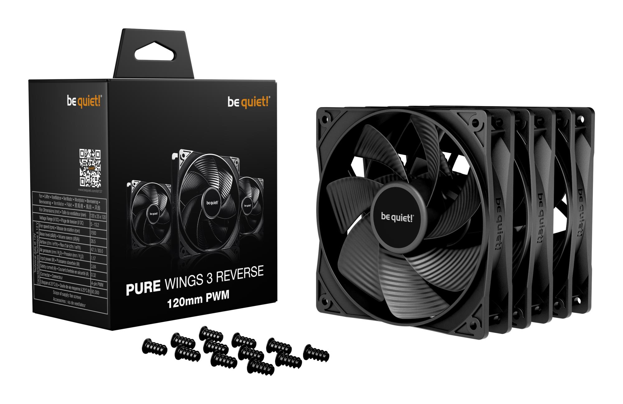 0d63c300-c438-4e8d-83a8-68b0dada18d3 CASE FAN 120MM PURE WINGS 3/PWM 3-PACK BL137 BE QUIET