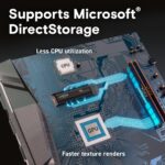 SSD CRUCIAL T500 1TB M.2 PCIe Gen4 NVMe 3D NAND Write speed 6800 MBytes/sec Read speed 7300 MBytes/sec TBW 600 TB CT1000T500SSD5