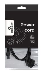 CABLE POWER C5 0.5M/PC-186-ML12-0.5M GEMBIRD