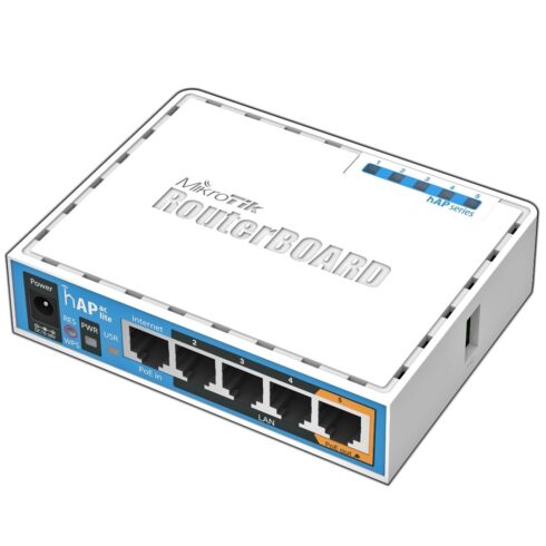 Mikrotik hAP ac lite su 650MHz CPU ir 802.11ac belaidžiu ryšiu