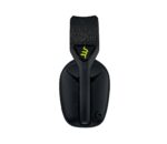 Ausinės Logitech G435, šoninis vaizdas su mikrofono ir mygtukų išdėstymu