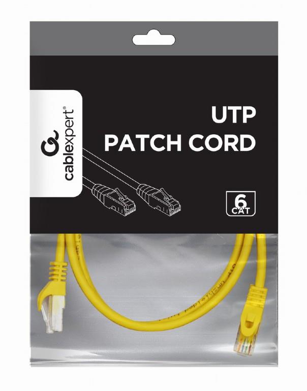 12f30d68-0226-4193-baa6-708ea909777a PATCH CABLE CAT6 UTP 1.5M/YELLOW PP6U-1.5M/Y GEMBIRD