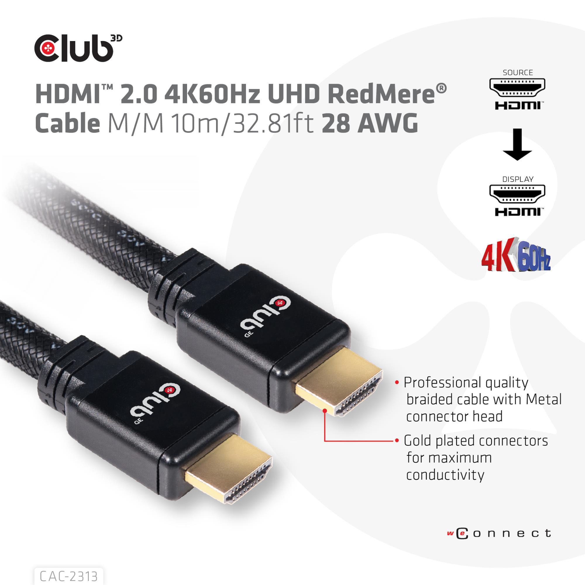 1355e6c2-9345-48c0-b943-848c1d9783d4 CABLE HDMI TO HDMI 10M/M/M CAC-2313 CLUB3D