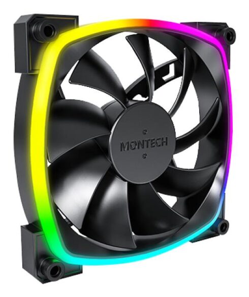 Aušintuvas 120mm Montech AX120 PWM juodas su RGB apšvietimu