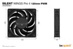 CASE FAN 120MM SILENT WINGS/PRO 4 BL098 BE QUIET