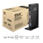 Dokų stotelė CSV-3242HD su atidarytu USB 3.0 prievadu ir jungtimis