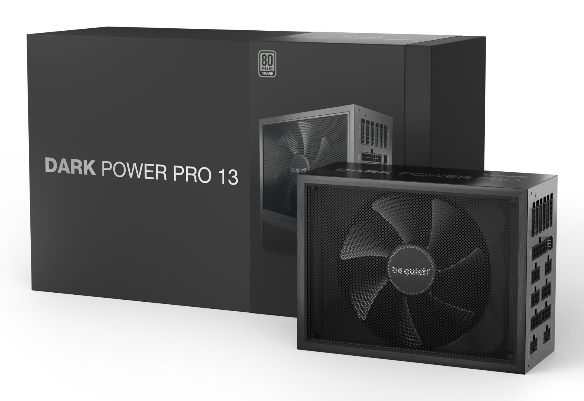 1511f6f5-316f-4182-99e6-37ba52ec5612 Power Supply BE QUIET 1300 Watts Peak Power 1400 Watts Efficiency 80 PLUS TITANIUM PFC Active MTBF 100000 hours BN331