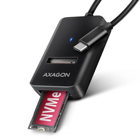 AXAGON ADM2-CM USB-C adapter 10Gbps for M.2 NVMe & SATA SSDs