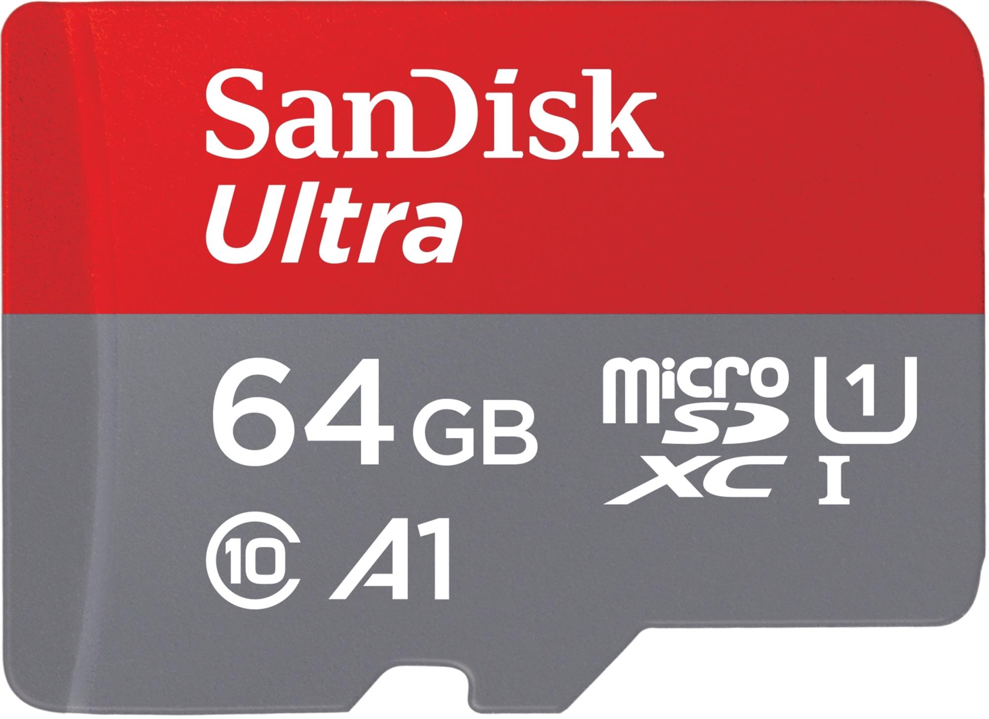 15dd1f1b-aa7c-4641-a99c-91455f421a87 SanDisk Ultra microSDHC 64GB UHS-I kortelė, modelis SDSQUAB-064G-GN6IA