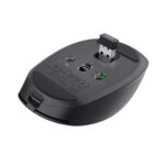 Pelė USB optinė Ozaa, juoda, šoninis vaizdas su mygtukais