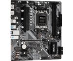 ASROCK B650M-H/M.2+ motininė plokštė, šoninis vaizdas su jungčių išdėstymu