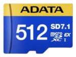 ADATA microSDXC 512GB SD7.1 su 800MB/s perdavimo greičiu