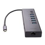 I/O dokas DST-Mini Duo su USB-C jungtimi, matomas iš šono