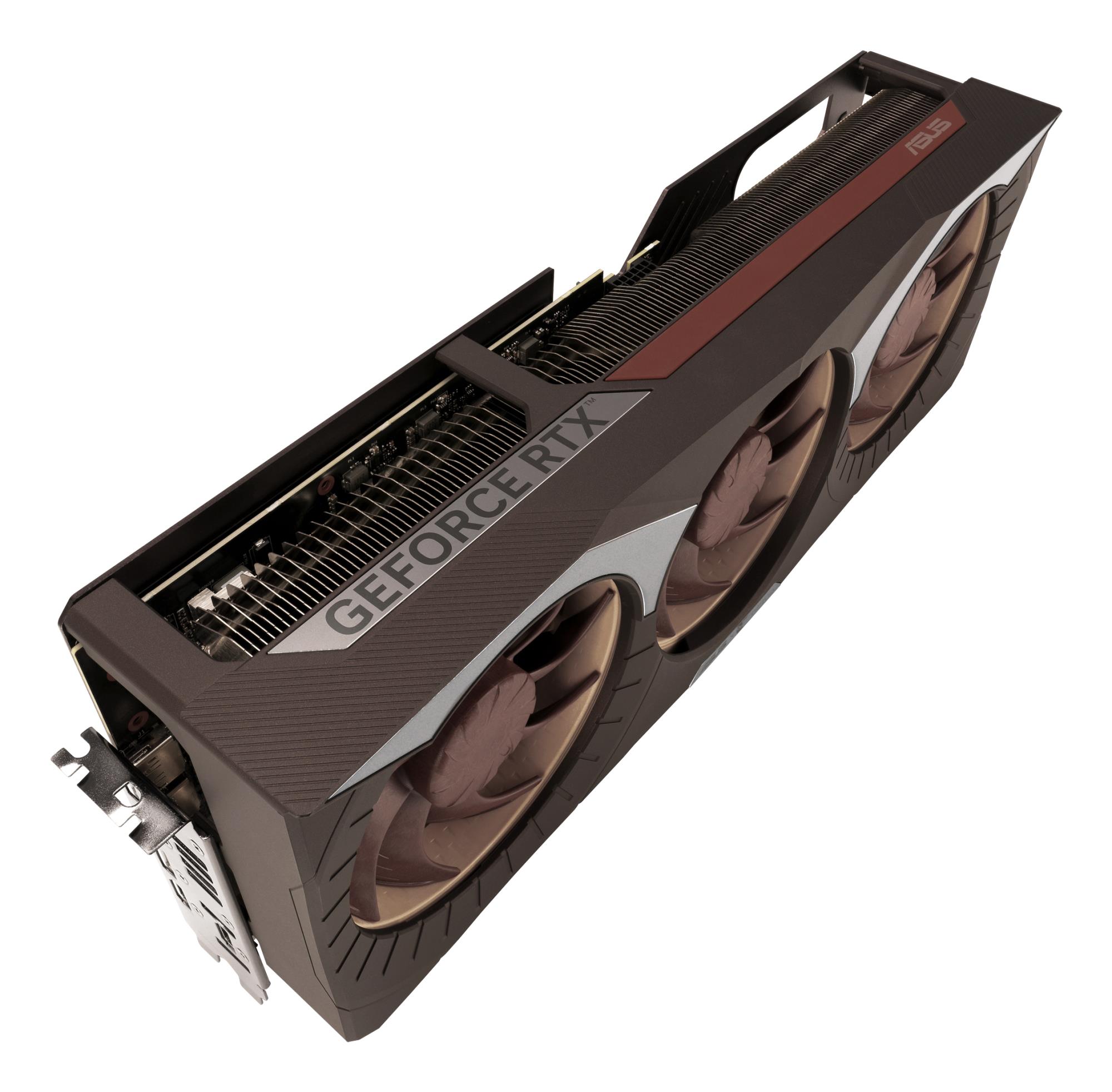 17e01386-0236-42b7-9ec9-f03ad879bb2a Vaizdo plokštė ASUS NVIDIA GeForce RTX 5080, šoninis vaizdas su jungtimis