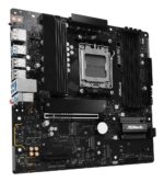 Motininė plokštė ASROCK B850MPRO-A, šoninis vaizdas su prievadų išdėstymu