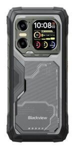 Mobilusis telefonas Xplore 1, šoninis vaizdas su matomais mygtukais ir prievadais