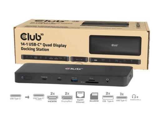 NB ACC DOCKING STATION 14IN1/USB-C 150W CSV-2540 CLUB3D