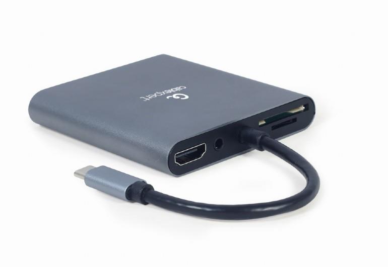 1a07ab06-93cb-40ff-967e-4048fbc08d62 I/O ADAPTER USB-C TO HDMI/USB3/6IN1 A-CM-COMBO6-01 GEMBIRD