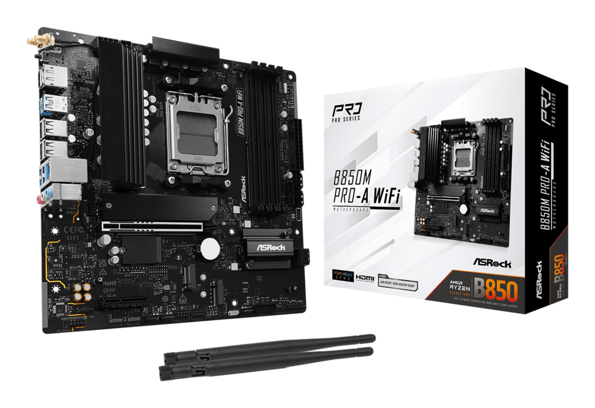 1a661d5e-21bc-4a3c-a8c0-b7641ab60b2d ASROCK B850M PRO-A WIFI motininė plokštė su PCI-Express 4.0 ir 5.0