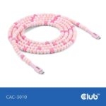 USB-C į USB-C laidas, rožinis, modelis CAC-3010