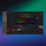 Klaviatūra HyperX Alloy Rise, juoda, matoma iš šono