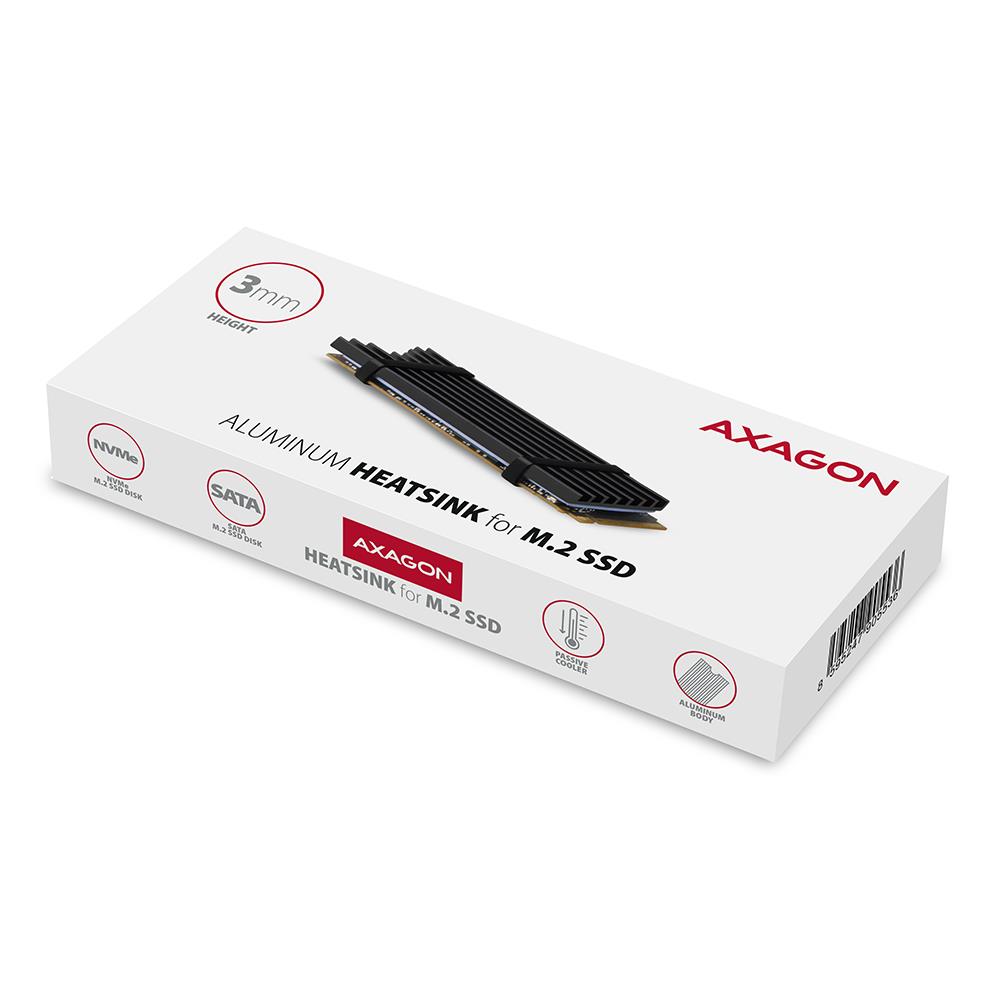 1ce9868f-4977-422d-bcf1-c5a5ee663f9b SSD ACC COOLER M.2 2280/3MM CLR-M2L3 AXAGON