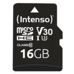 Micro SDHC atminties kortelė 16GB C10 su adapteriu