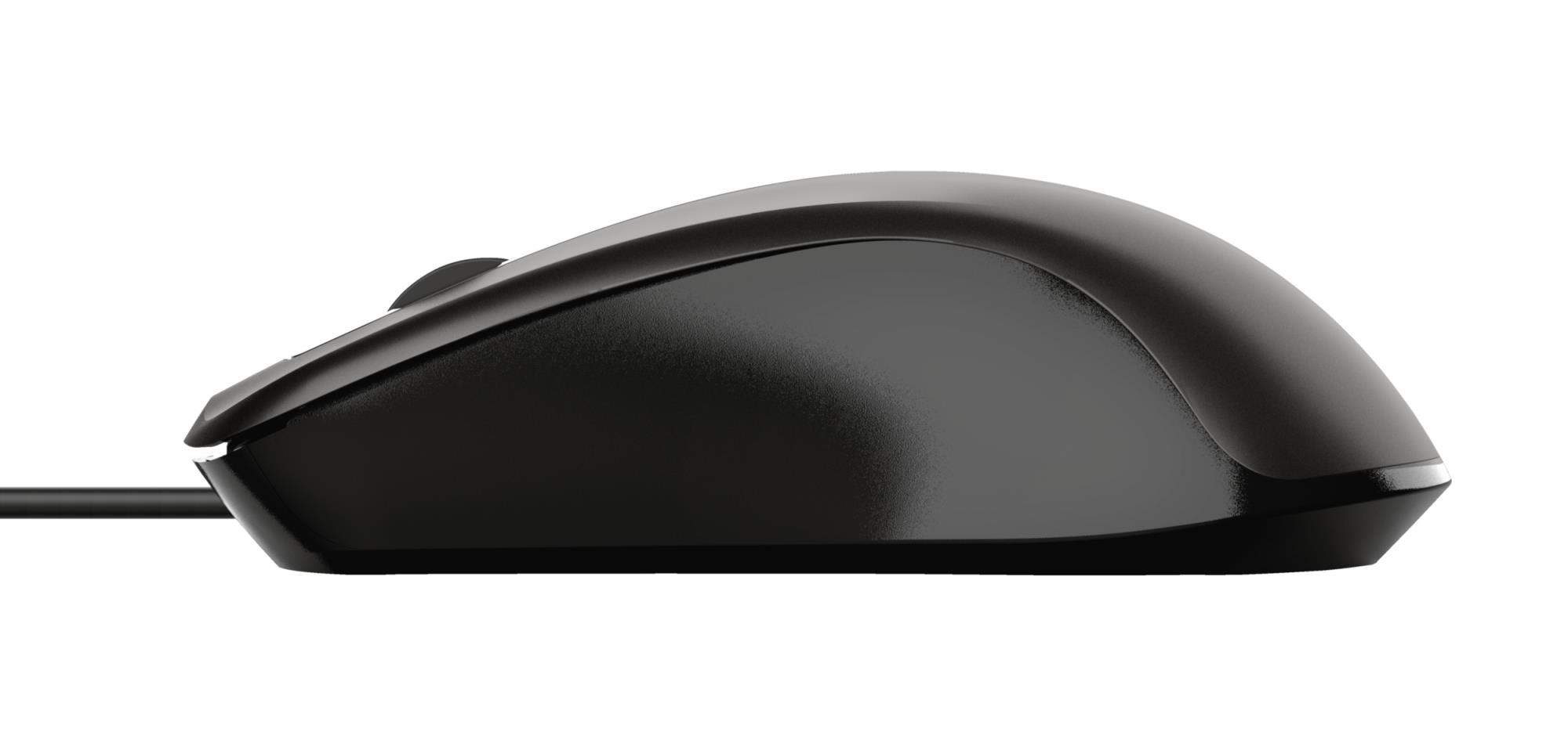 1d2cf7ed-546b-46f7-881a-5769d3840945 Pelė USB optinė, matomas iš šono, juoda spalva