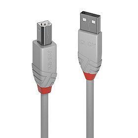 1d3069a3-0497-4c28-a5c2-086bed383c21 USB 2.0 A-B laidas 0.5m, antracito pilkos spalvos