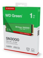 SSD WESTERN DIGITAL Green 1TB M.2 PCIe Gen4 NVMe Write speed 4200 MBytes/sec Read speed 5000 MBytes/sec 2.3mm TBW 150 TB WDS100T4G0E