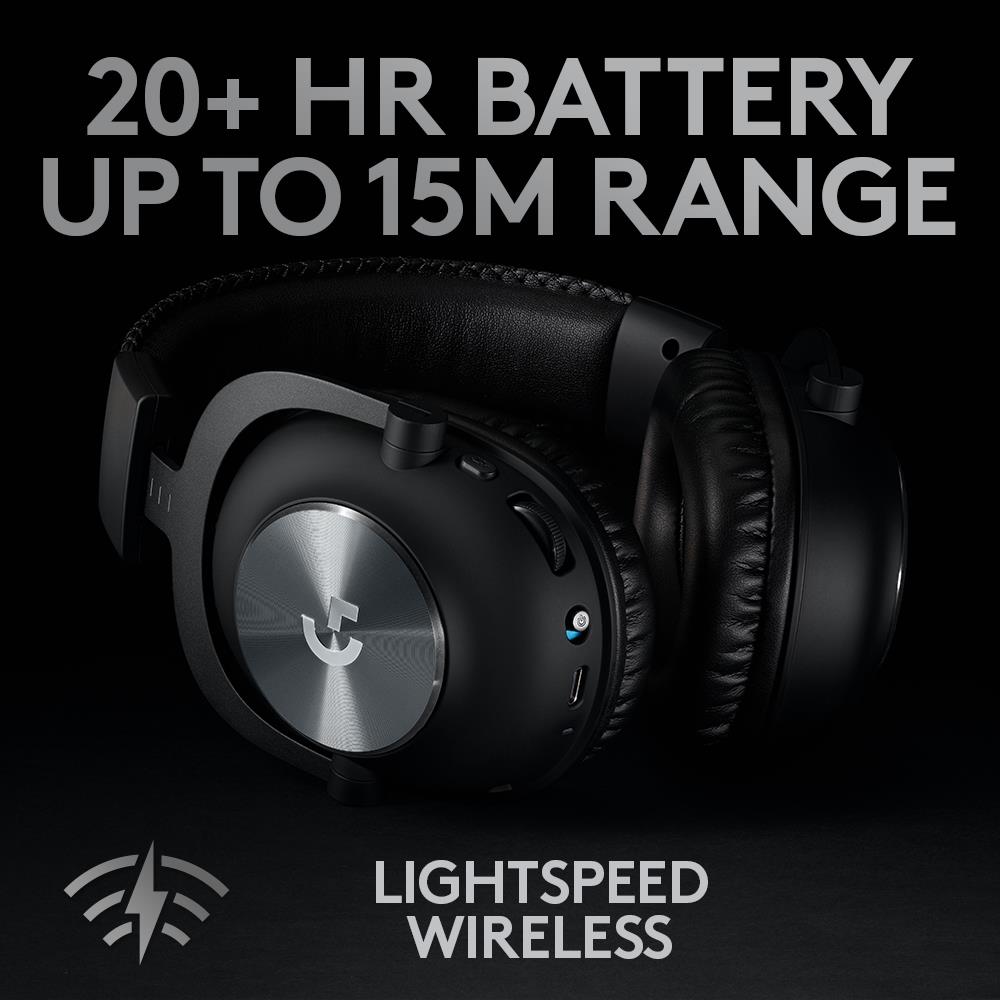 1e253043-d325-43c6-b01d-c7cfc8f2cee5 HEADSET GAMING G PRO X WRL/BLACK 981-000907 LOGITECH