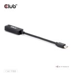 Adapterio MINI DP į HDMI CAC-1188 vaizdas iš šono, rodo jungtis ir dizainą