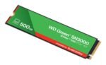 SSD WESTERN DIGITAL Green 500GB M.2 PCIe Gen4 NVMe Write speed 4100 MBytes/sec Read speed 5000 MBytes/sec 2.3mm TBW 100 TB WDS500G4G0E