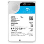HDD SEAGATE SkyHawk AI 24TB, matomas iš šono su jungtimis