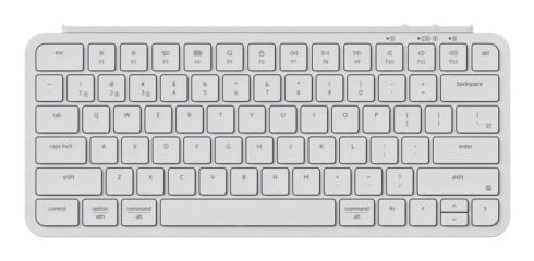 Klaviatūra Keychron B1 Pro su belaidžiu ryšiu ir ivory balta spalva