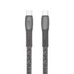 USB-C į USB-C kabelis su nailoniniu pynimu ir cinko lydinio detalėmis