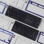 Klaviatūra HyperX Alloy Rise, šoninis vaizdas su apšvietimu