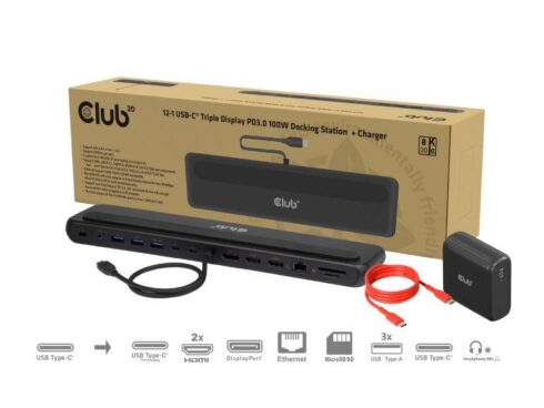 NB ACC DOCKING STATION 12IN1/USB-C 100W CSV-2541 CLUB3D